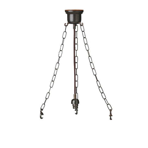 Brass Link 3 Chain Suspension