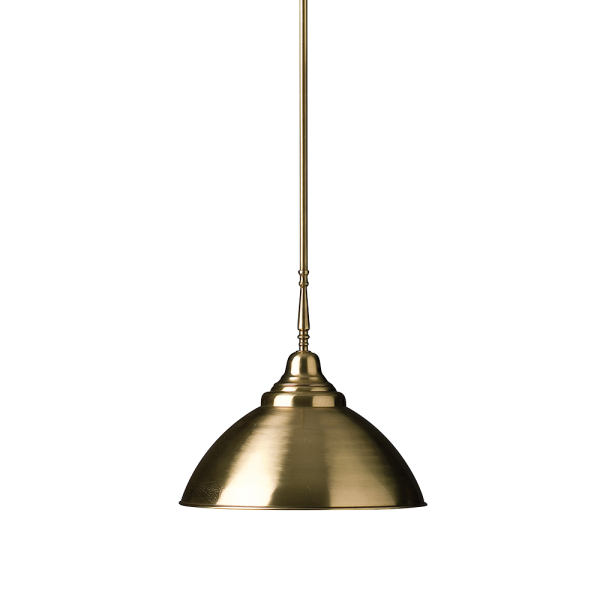 Brass Rod Suspension with Old Brass Shade