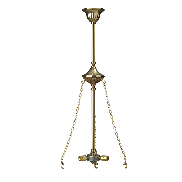 Brass Rod 3 Chain Suspension