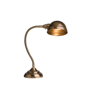 Table Lamp with Old Brass Shade