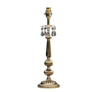 Table Lamp with Crystals