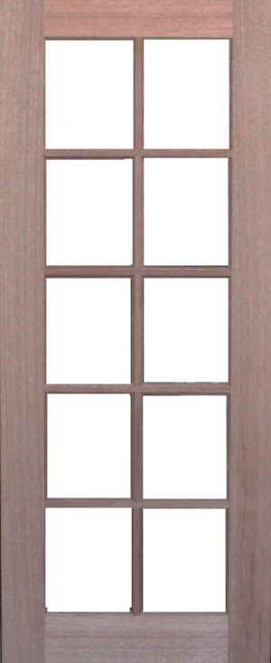 Ten Light Glass Door