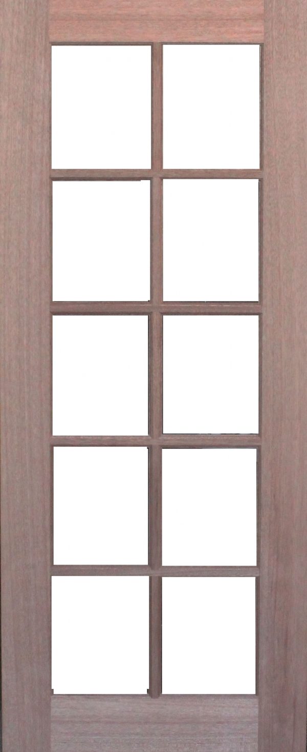 Ten Light Glass Door