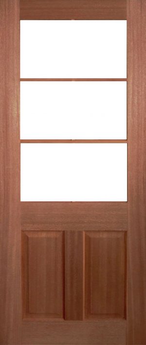 3 Light Glass Door