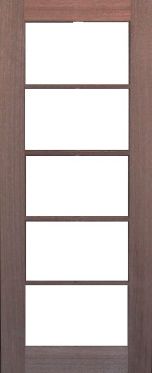 5 Light Glass Door