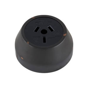 Federation Socket - Black Socket with Antique Copper Cover