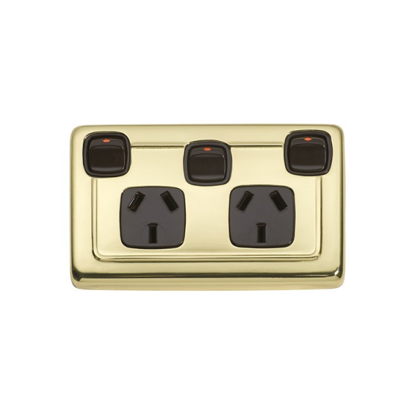 Flat Plate Socket with Rocker Switches