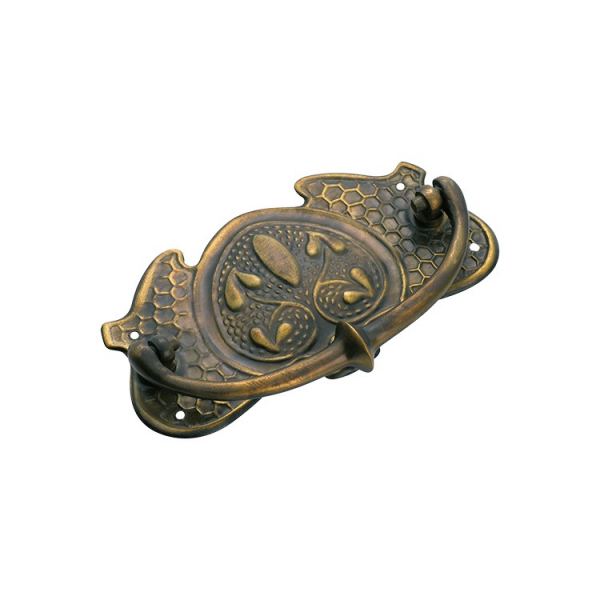 Nouveau Stamped Cabinet Handle