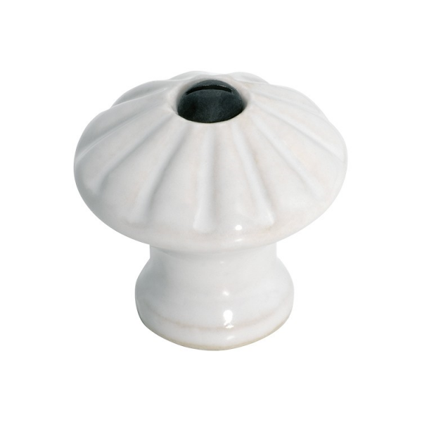 Fluted Porcelain Cupboard Knob