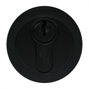 Escutcheon Cover Plate - Square Edged - 52mm, Matt Black