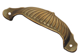 Fluted Drawer Pull - Antique Finish
