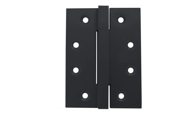 Matt Black Square Knuckle Hinge   Solid Brass