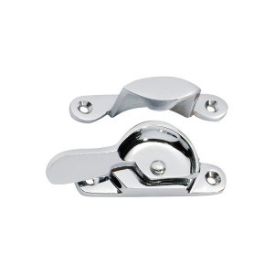 Sash Window Fastener Narrow Keeper - Chrome Plate