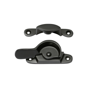 Sash Window Fastener Narrow Keeper - Matt Black