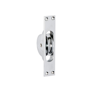 Sash Window Pulley - Chrome Plate