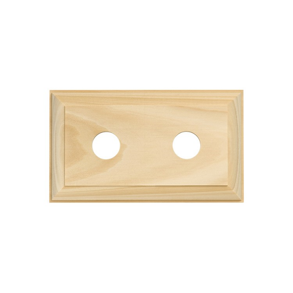 Double Traditional Wood Block