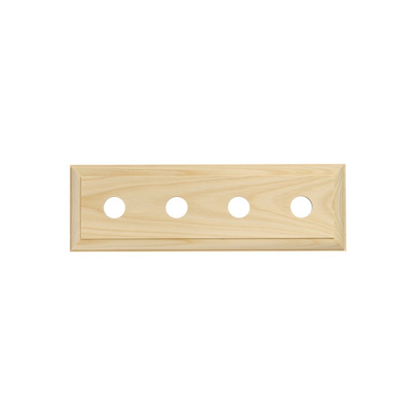 Quad Traditional Wood Block