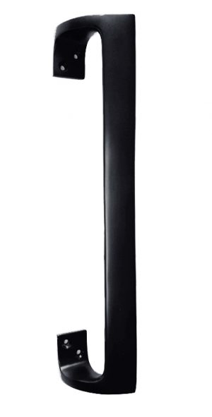 Offset Single Entrance Handle - Matt Black