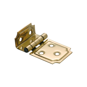 Square Offset Hinge - Polished Brass