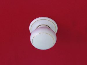 Porcelain Passage Set with Gold Line