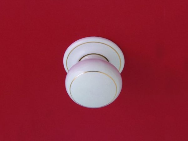 Porcelain Passage Set with Gold Line