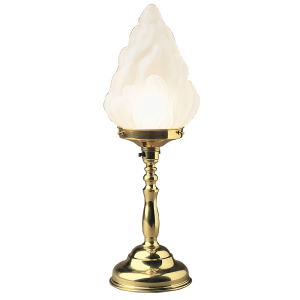 Table Lamp with Frosted Flame Shade