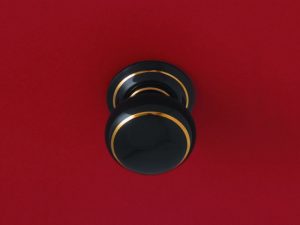 Porcelain Passage Set with Gold Line