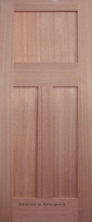 Solid 3 Panel Interior Door