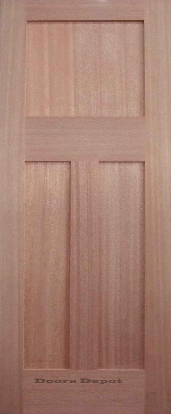 Solid 3 Panel Interior Door