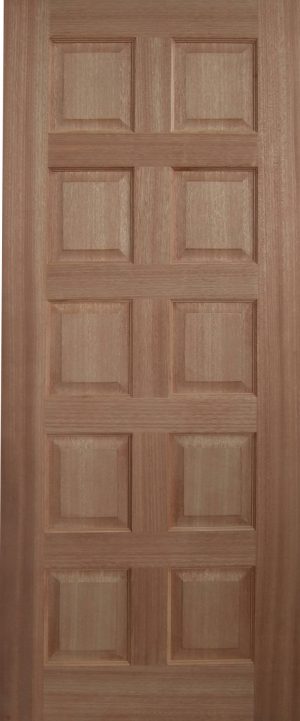 Solid 10 Panel Entrance Door