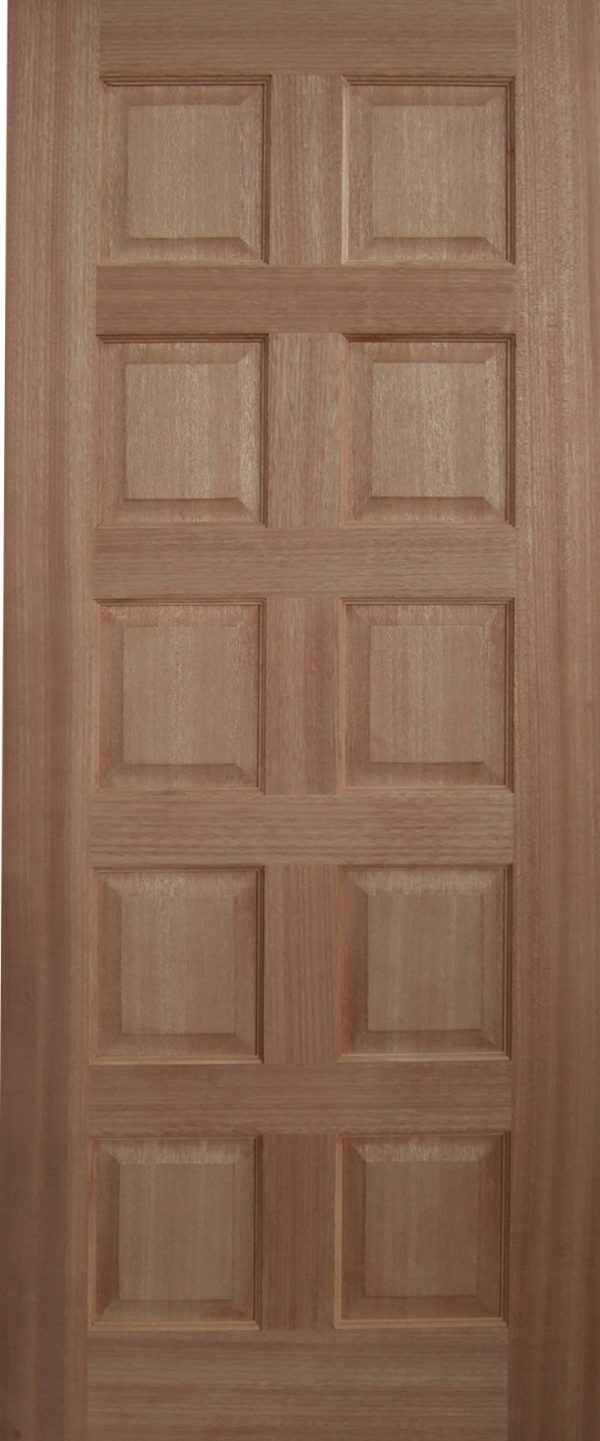 Solid 10 Panel Entrance Door