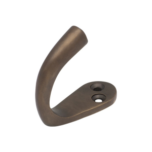 Single Robe Hook - Antique Brass