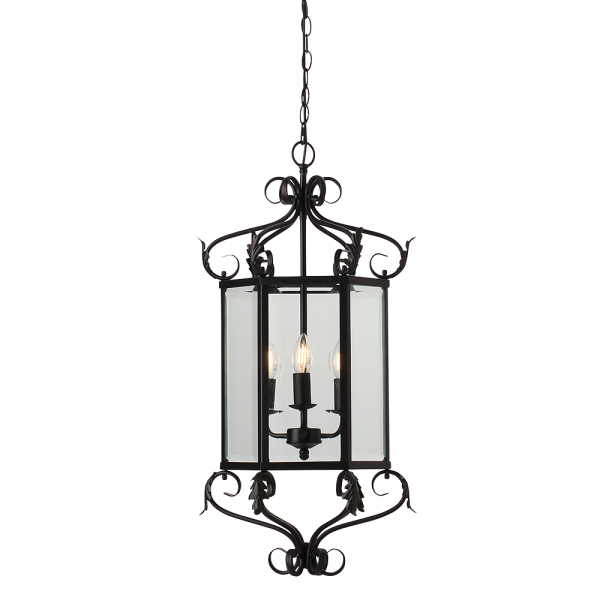 Black Hexagonal Lantern