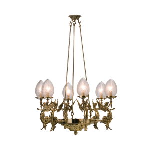Winged Siren 6 Light Pendant