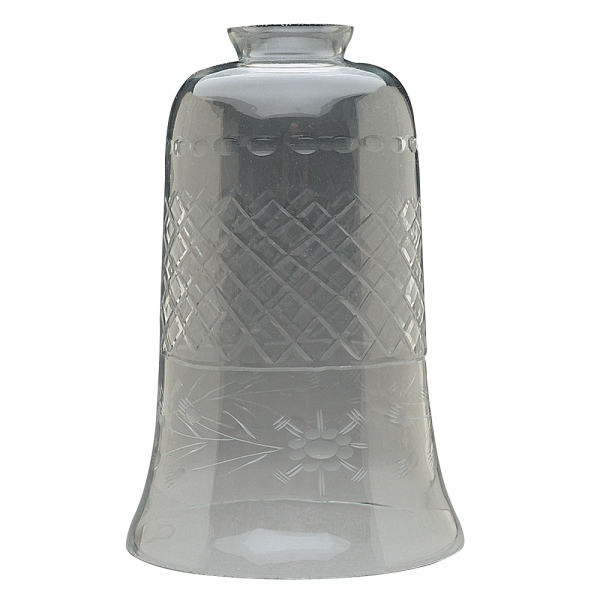 Clear Diamond Cut Glass Shade
