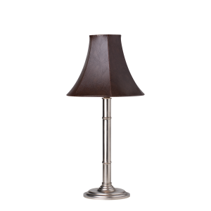 Table Lamp with Faux Leather Shade