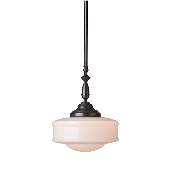 Brass Rod Suspension with a Cast Decorative Column