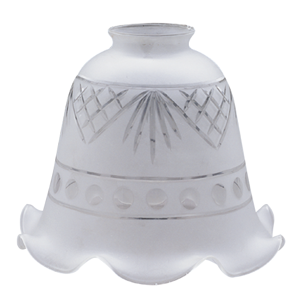 Acid Etched Glass Shade
