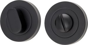 Privacy Turn - Round - Matt Black