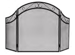 3 Panel Decorative Fire Screen