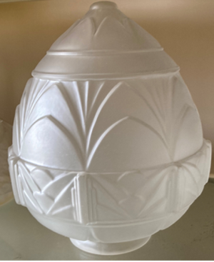Art Deco Frost Glass Shade